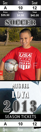 MIGUEL SOCCER TICKET